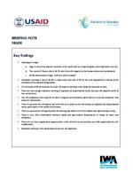 Niger Human Resources capacity gap assessment. Briefing note